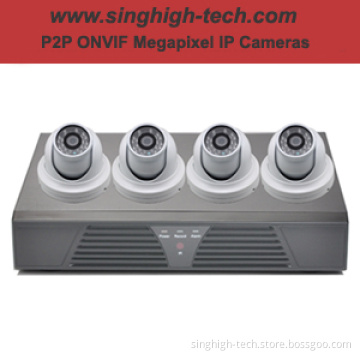 4CH*720p H. 264 DVR Kit NVR Kit (NSN7104K4B)
